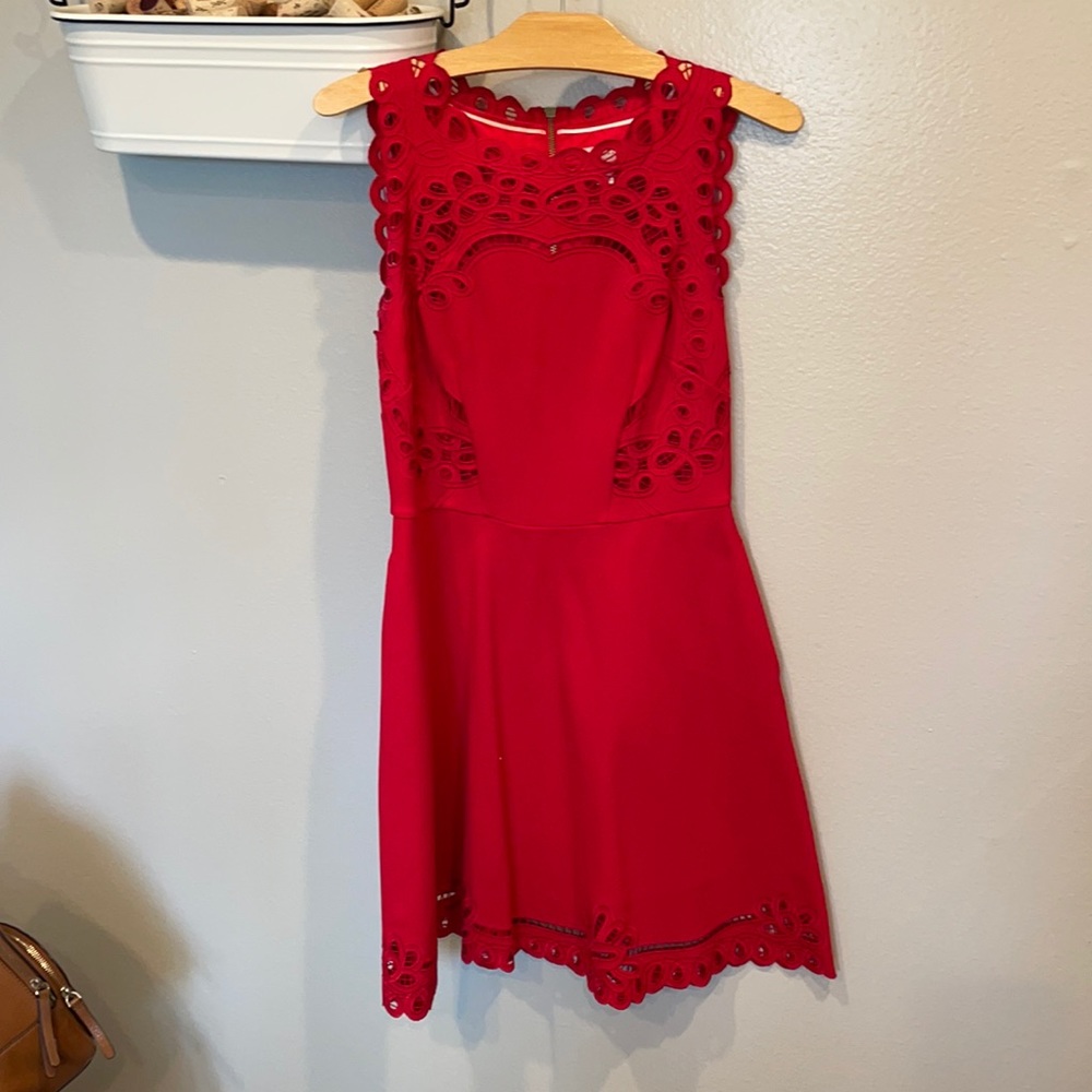 Ted Baker Red Fit and Flare